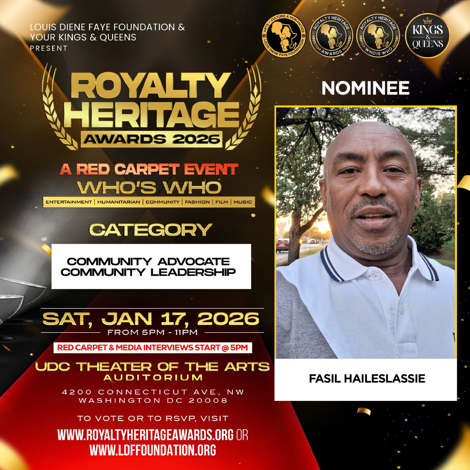 FASIL - HAILESLASSIE - NOMINATION