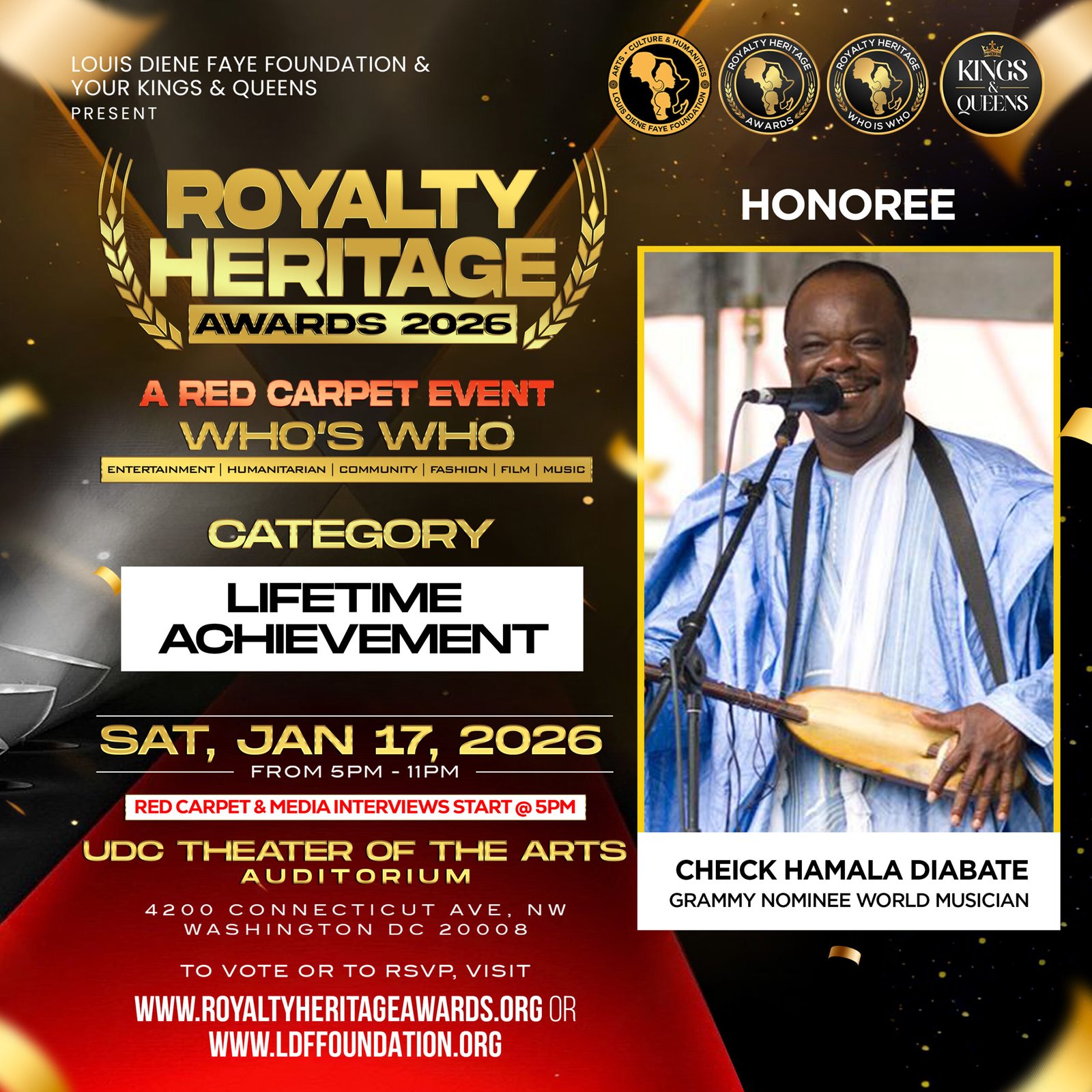 HONOREE - CHEICK HAMALA DIABATE - FLYER