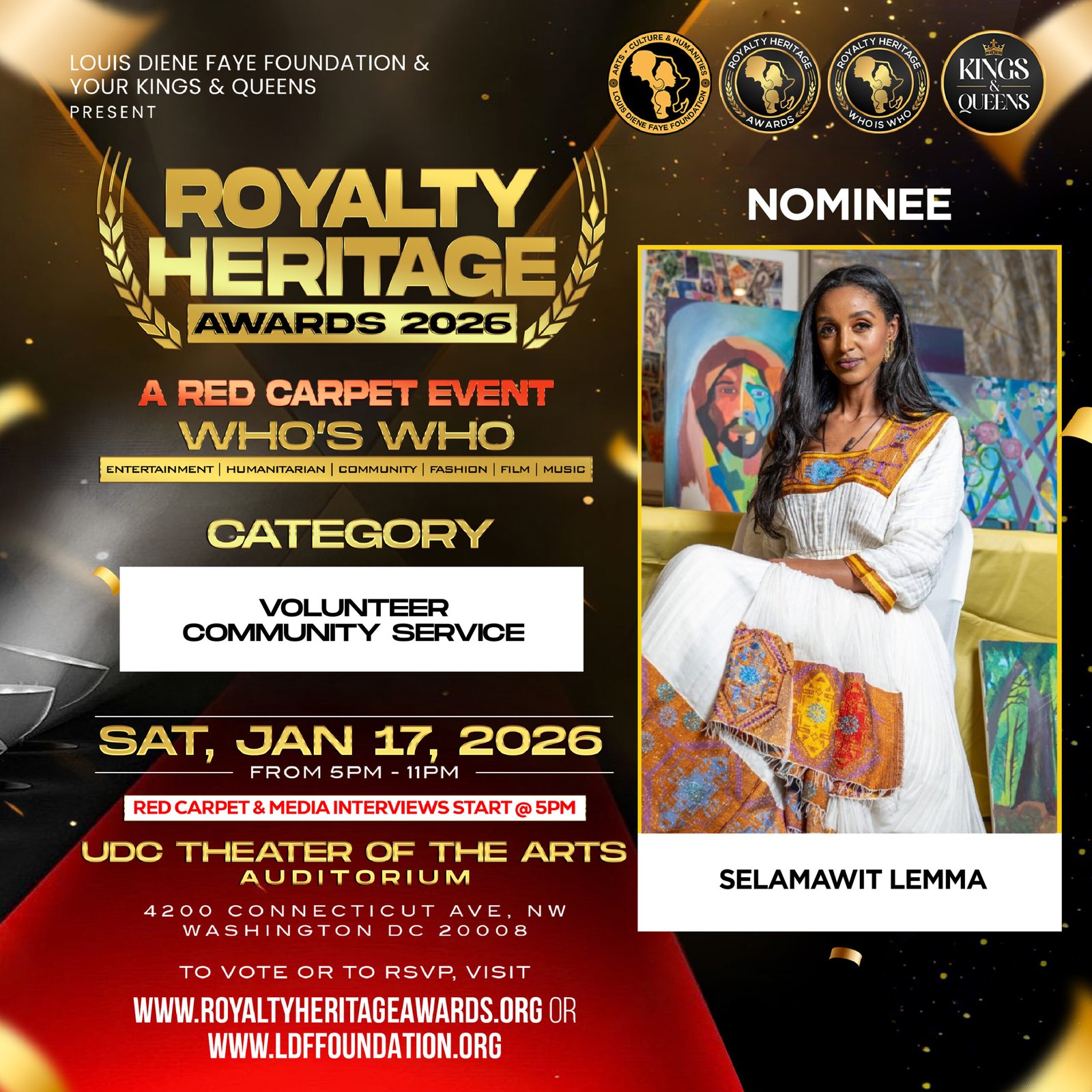 NEW - SELAMAWIT LEMMA - NOMINATION