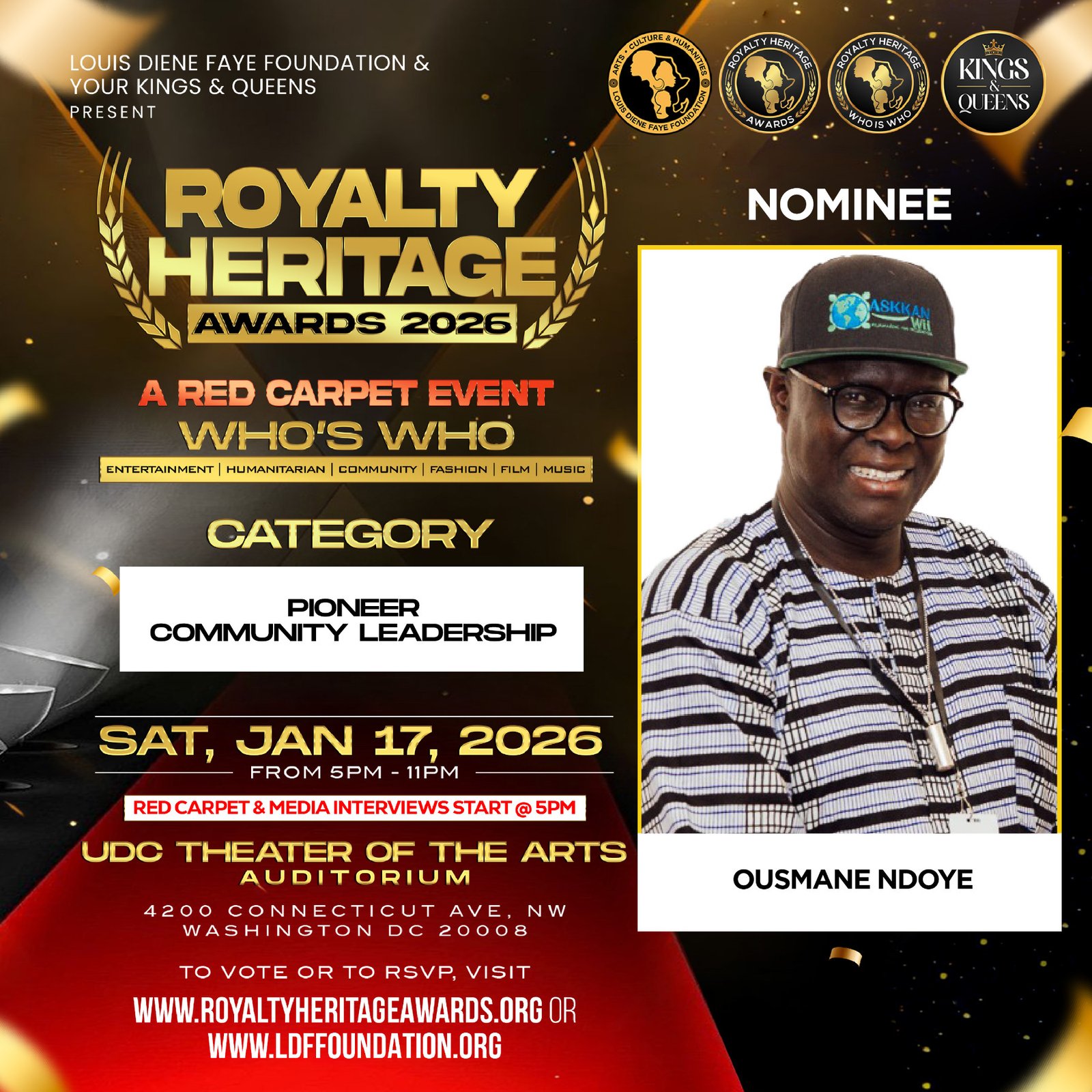 OUSMANE NDOYE - NOMINATION